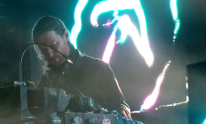 Aphex Twin performing at Field Day 2017