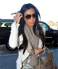 Kim Kardashian. leaving home on her way to LAX Airport. Los Angeles, California - 03.01.12  