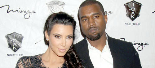 Kim Kardashian and Kanye 