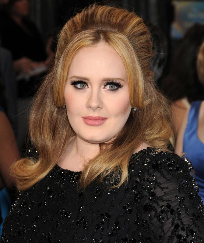 Adele at the Oscars in 2013. Credit: Famous