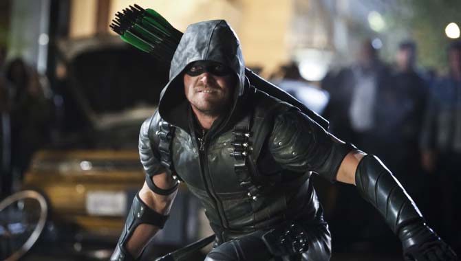 Stephen Amell's character Oliver Queen has fought crime as the Green Arrow