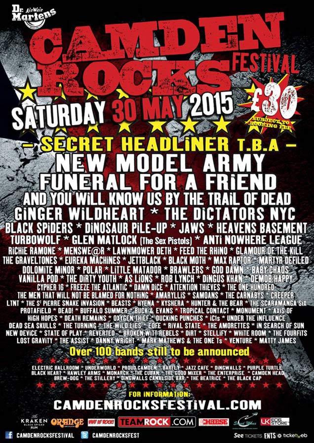 Camden Rocks 2015 poster