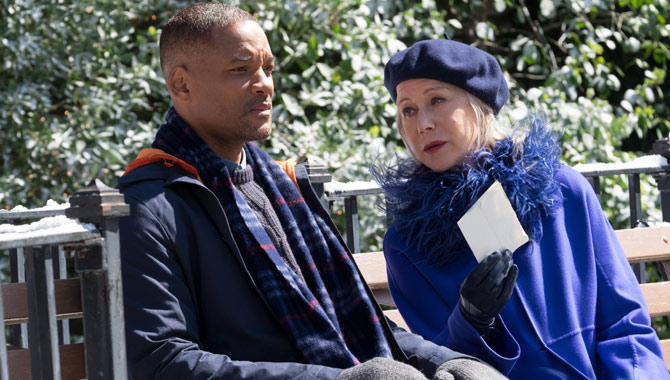 Will Smith and Helen Mirren in Collateral Beauty
