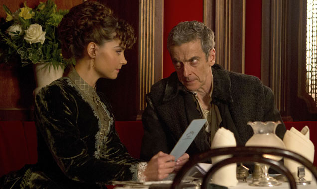 Jenna Coleman and Peter Capaldi in 'Doctor Who'