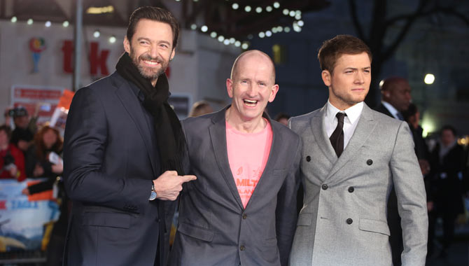 Hugh Jackman, Eddie Edwards, Taron Egerton