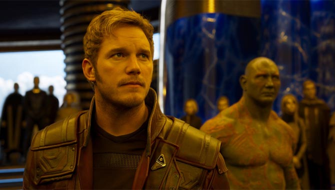 Chris Pratt in Guardians Of The Galaxy Vol. 2