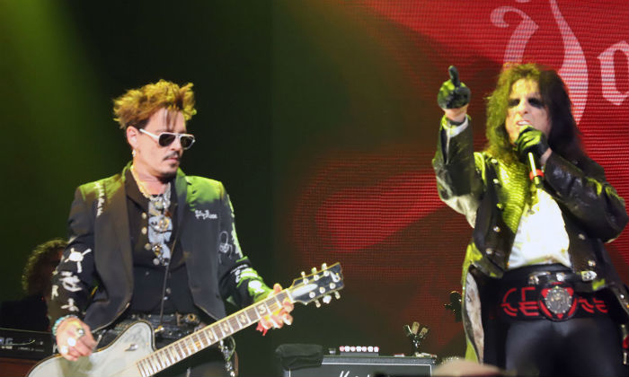 Johnny Depp and Alice Cooper perform with Hollywood Vampires 2019 / Photo Credit: AJM/EMPICS Entertainment/PA Images