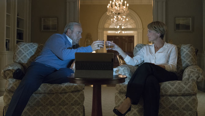 Kevin Spacey and Robin Wright return to 'House Of Cards'