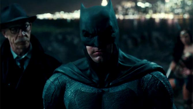 JK Simmons and Ben Affleck in 'Justice League'