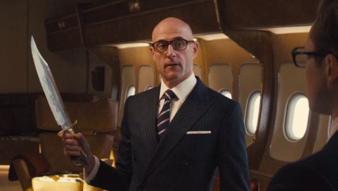 Mark Strong is back as Eggsy's trainer Merlin