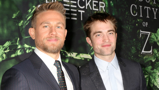 Charlie Hunnam and Robert Pattinson re-unite on the red carpet