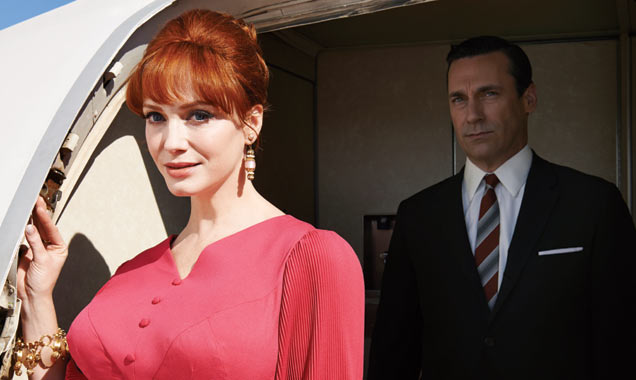 Christina Hendricks and Jon Hamm in Mad Men