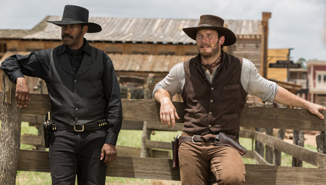 Denzel Washington and Chris Pratt in 'The Magnificent Seven'