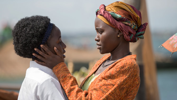 Lupita Nyong'o and Madina Nalwanga in Queen Of Katwe