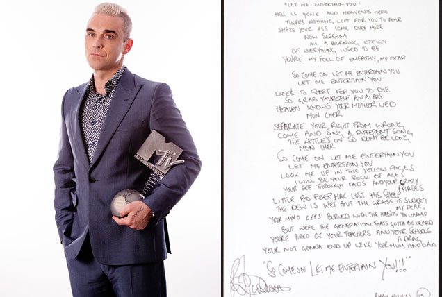 Robbie Williams charity auction