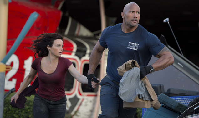 'San Andreas' stars Dwayne Johnson adn Carla Gugino