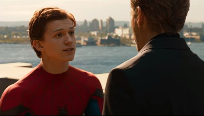 Holland's Spider-Man is mentored by Tony Stark in 'Homecoming'