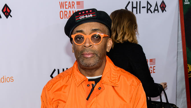 Spike Lee at the premiere of Chi-raq