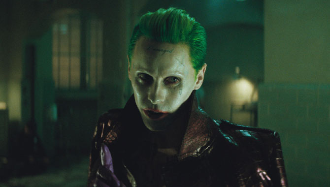 Jared Leto rocking the purple as the Joker in 'Suicide Squad'