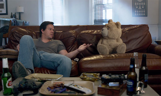 Mark Wahlberg and Ted in Ted 2