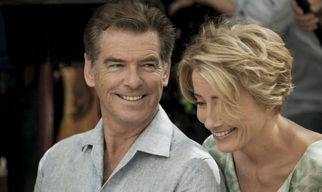 Pierce Brosnan and Emma Thompson