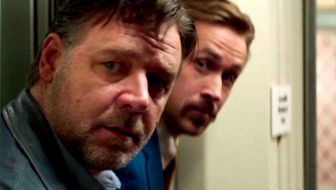 Russell Crowe and Ryan Gosling in The Nice Guys