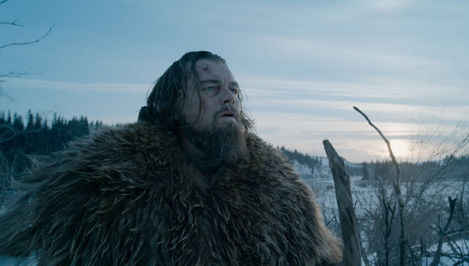 Leonardo DiCaprio in The Revenant