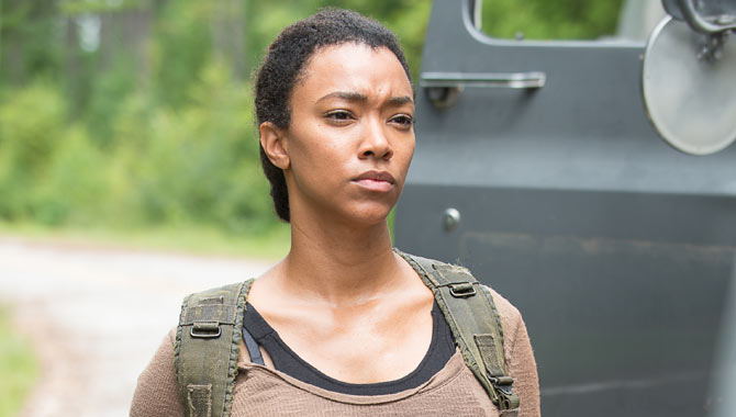 Sonequa Martin-Green as Sasha in 'The Walking Dead'