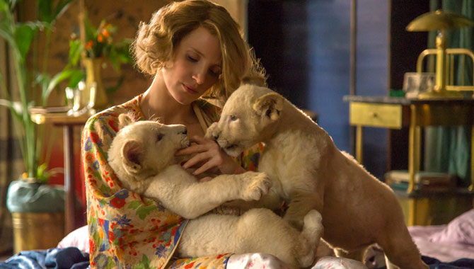 Jessica Chastain stars in 'The Zookeeper's Wife'