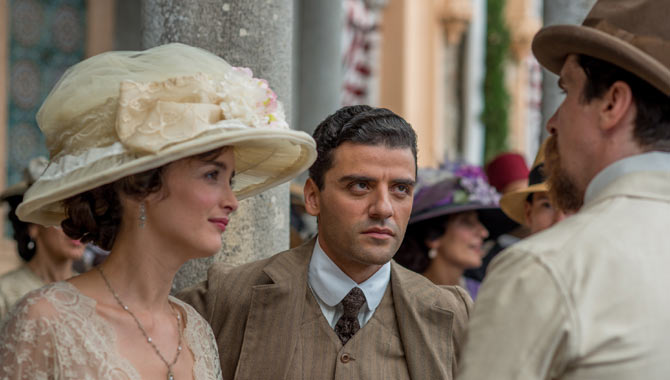 Charlotte Le Bon, Oscar Isaac and Christian Bale in The Promise