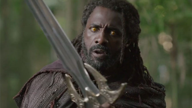 Idris Elba makes his Marvel debut as Heimdall