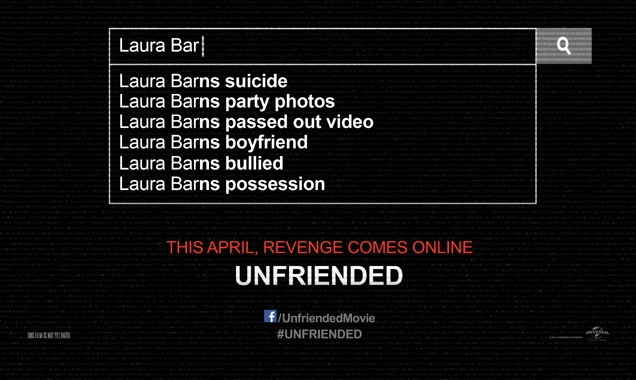 The poster for 'Unfriended'