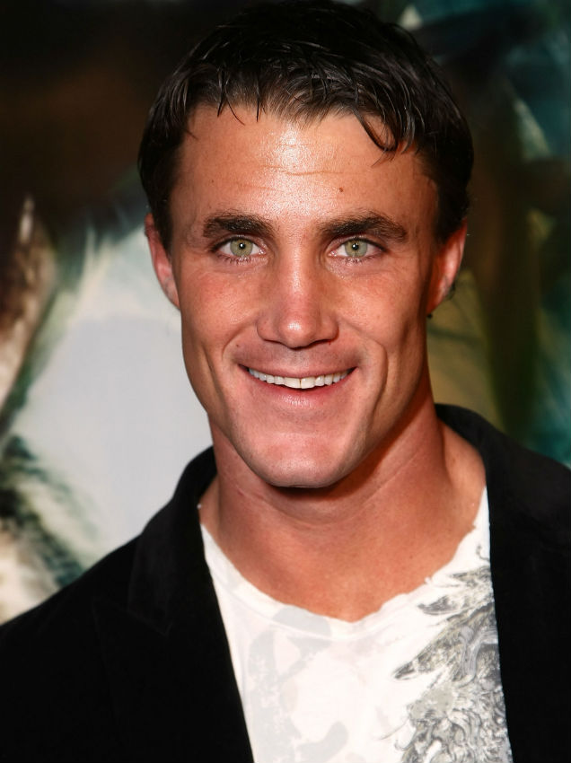 Greg Plitt at the '10,000 BC' premiere (Credit: Alberto E. Rodriguez at Getty Images Entertainment)