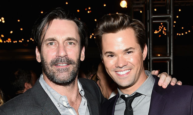 Jon Hamm and Andrew Rannells at the 'Girls' season four premiere (Credit Jamie McCarthy - Getty Images)