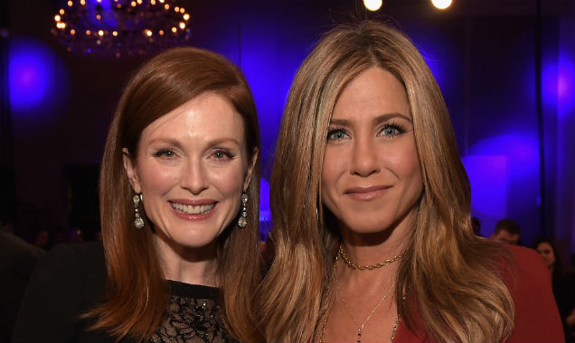 Julianne Moore (Best Actress winner) and Jennifer Aniston (Best Actress nominee) (Credit Jason Kempin - Getty Images)