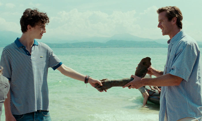 Armie Hammer and Timothee Chalamet in 'Call Me By Your Name'