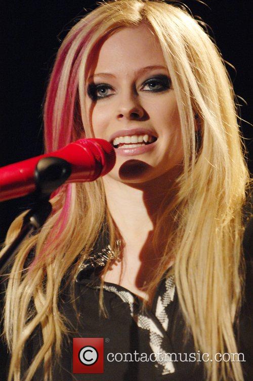 Avril Lavigne in an intimate acoustic session held