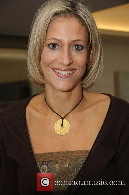 Emily Maitlis at a signing session for Rachel