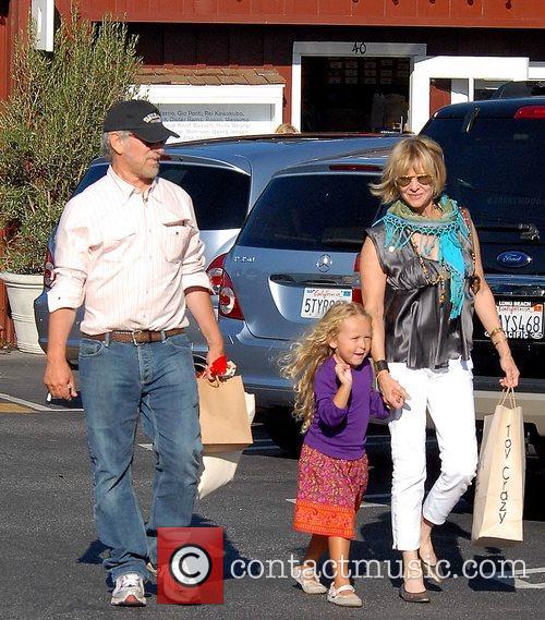 steven spielberg family. Steven Spielberg and family go shopping in Brentwood