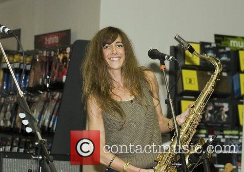 Abi Harding of The Zutons promoting their new