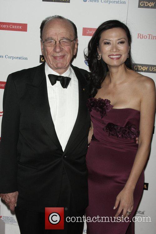 Rupert Murdoch and his wife Wendi Deng