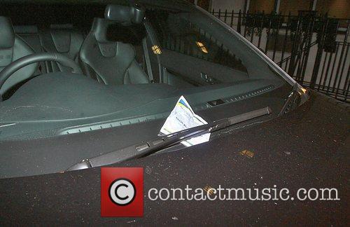 Parking ticket on Gordon Ramsay's car London England