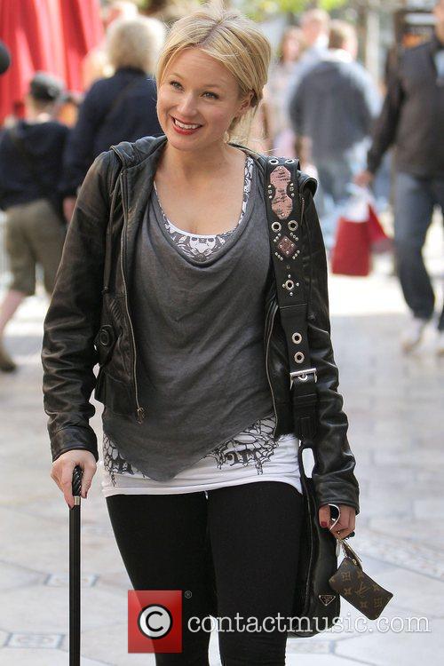 jewel kilcher walking with a cane while out shopping at the grove with ...