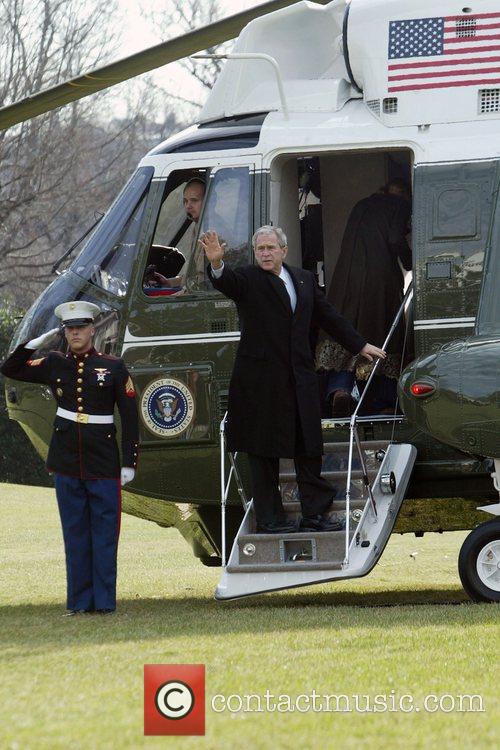 George W Bush and White House