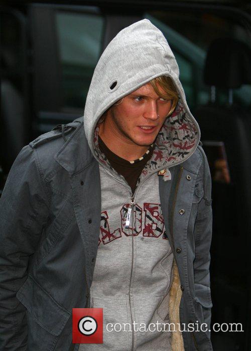 DOUGIE POYNTER of McFly outside the Riverside Studios before his band ...