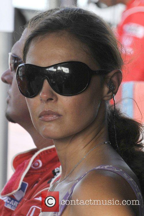ashley judd watches her husband compete in the firestone indy 300 ...