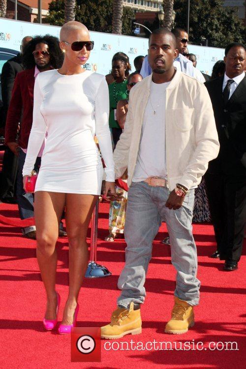 amber rose and kanye west at bet awards. Amber Rose and Kanye West Bet Awards