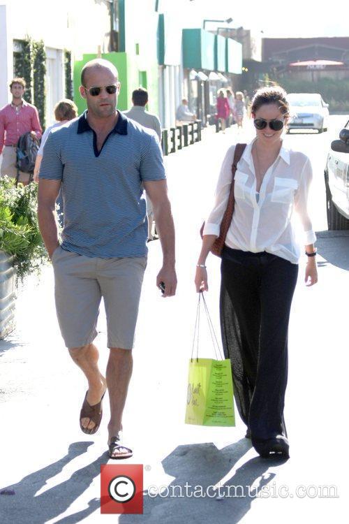 Jason Statham and girlfriend Alex Zosman out shopping Large Picture