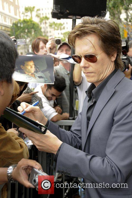 Kevin Bacon signs autographs Kyra Sedgwick honoured with