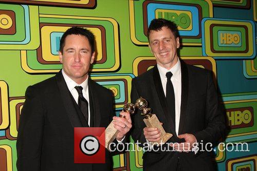 Trent Reznor and Atticus Ross at the 2011 Golden Globes